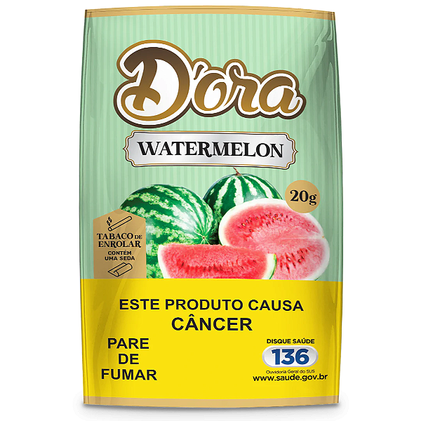 Tabaco para Enrolar Watermelon 20g D’ora com Seda 1/4