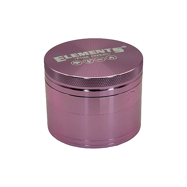 Dichavador Alumínio Grinder 4 Partes 60x47mm Pink Elements