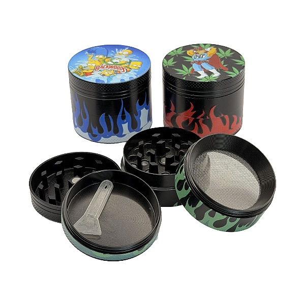 Dichavador Metal Simpsons 4 Partes 40x33mm