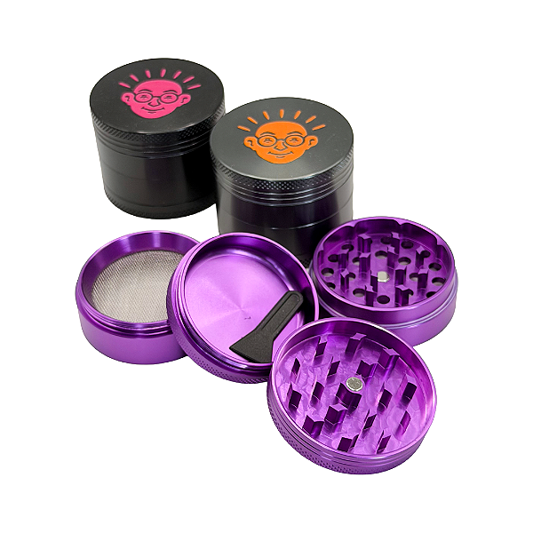 Dichavador Alumínio 4 Partes 50x40mm Bem Bolado