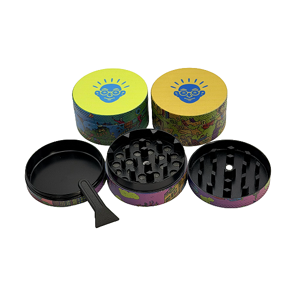 Dichavador Metal 3 Partes 50x25mm Bem Bolado