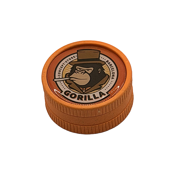 Dichavador Biodegradável Cânhamo Pequeno 2 Partes 55x25mm Gorilla