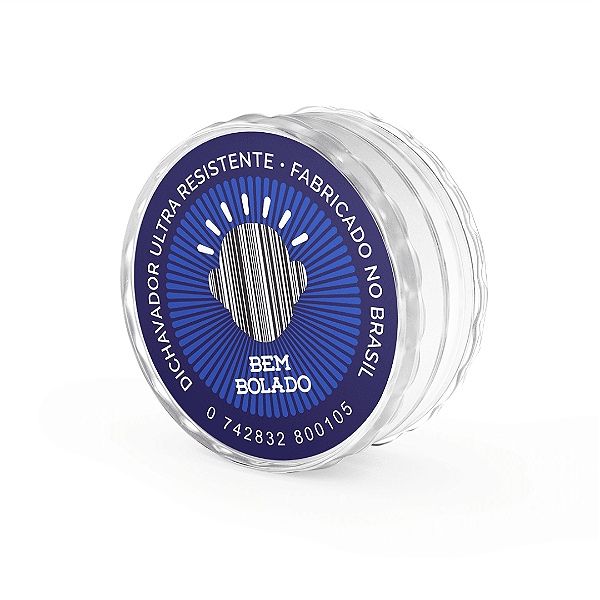 Dichavador Policarbonato Transparente 3 Partes 60x25mm Bem Bolado