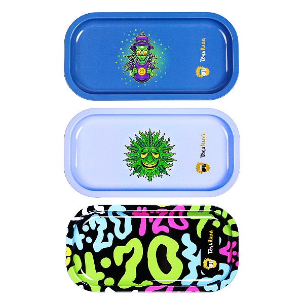 Bandeja de Metal Retangular Pequena 21 × 11,5 cm Toka Hauú