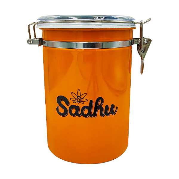 Pote Hermético Aço Inox 1762ml 12,5 x 17,8 cm Laranja Sadhu