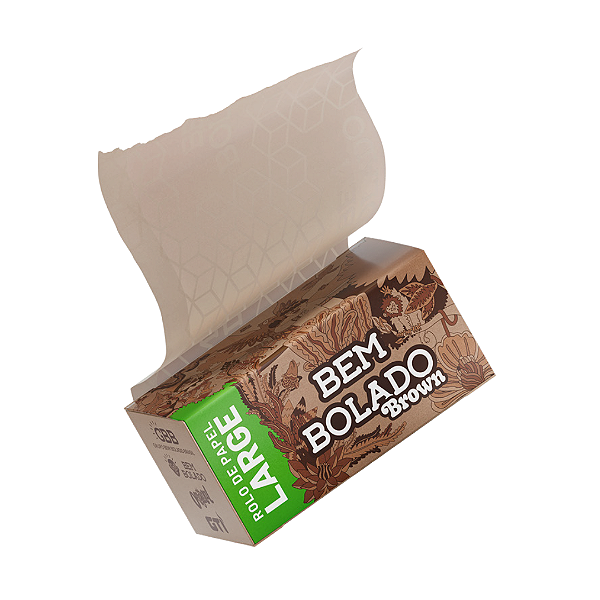 Seda De Papel Em Rolo Brown Large 5m Bem Bolado