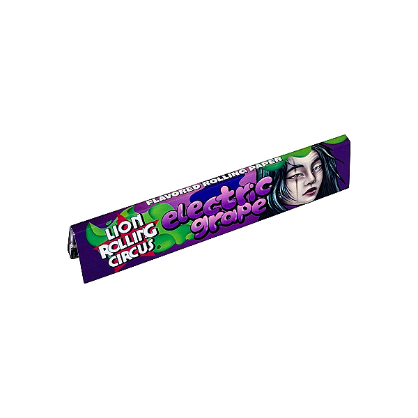 Seda De Papel King Size Electric Grape 33un Lion Rolling Circus (Uva)