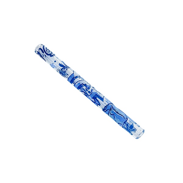 Piteira De Vidro Longa 70x6mm Full Print Oikos Ice