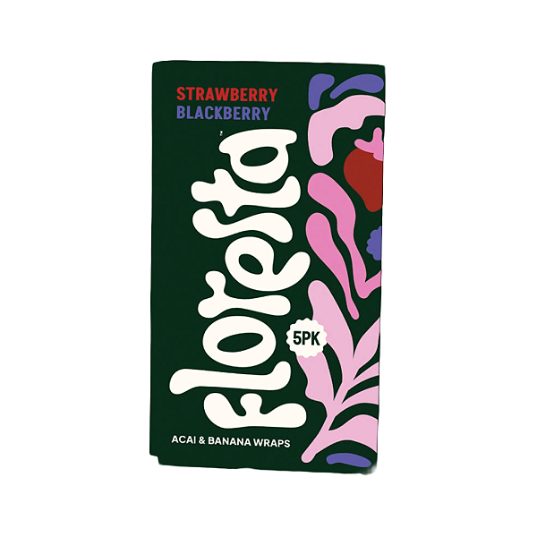 Blunt Papel Vegano Wrap Strawberry Blackberry 5un Floresta