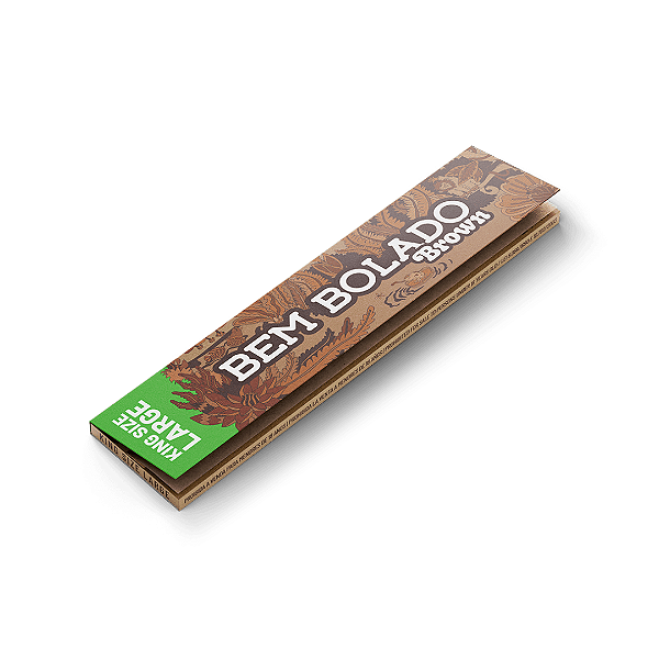 Seda de Papel King Size Large Brown 110mm x 44mm 35un Bem Bolado