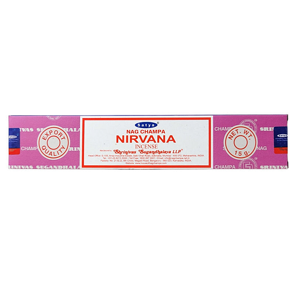 Incenso de Massala Satya Nag Champa Nirvana 15g