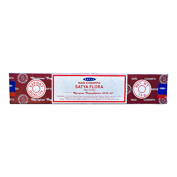 Incenso de Massala Satya Nag Champa Satya Flora 15g
