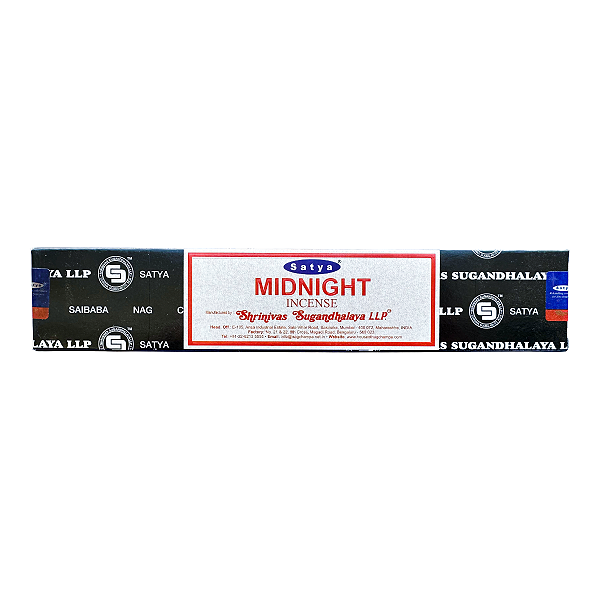 Incenso de Massala Satya Nag Champa Midnight 15g