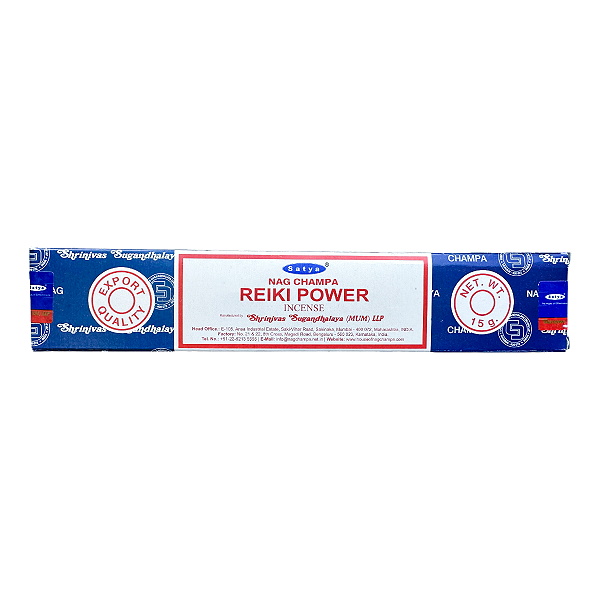 Incenso de Massala Satya Nag Champa Reiki Power 15g