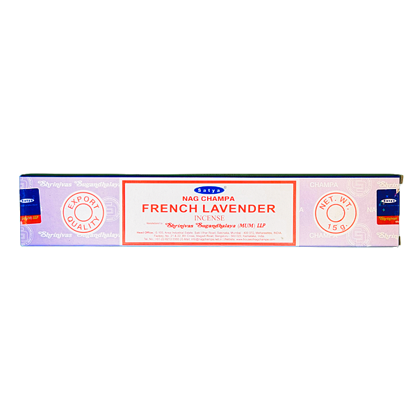 Incenso de Massala Satya Nag Champa French Lavender 15g