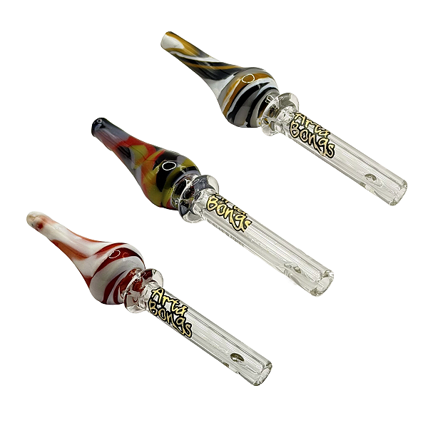 Piteira de Vidro Média 70x6mm Art Bong