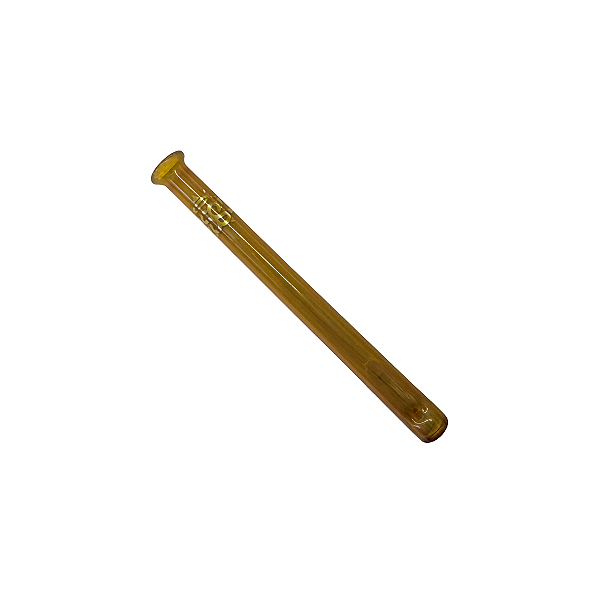 Piteira de Vidro 72x6mm Marrom Santo Sopro