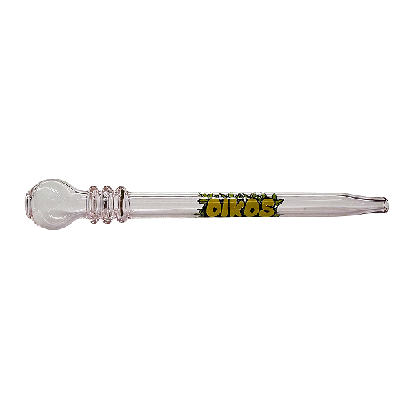 Nectar de Vidro Collector Borossilicato 120x90mm Rosa Logo Amarelo Oikos