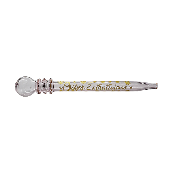 Nectar de Vidro Collector Borossilicato 120x90mm Rosa Logo Dourado Oikos