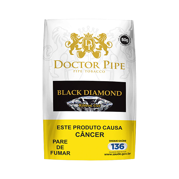 Fumo Para Cachimbo Bag 50g Doctor Pipe Aroma Black Diamond