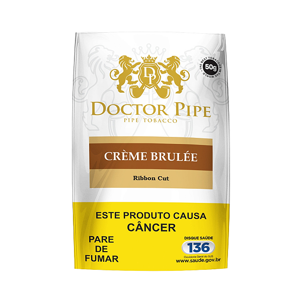 Fumo Para Cachimbo Bag 50g Doctor Pipe Aroma Crème Brulée