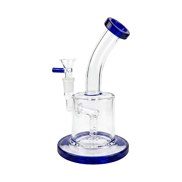 Bong de Vidro Compacto Azul 18cm