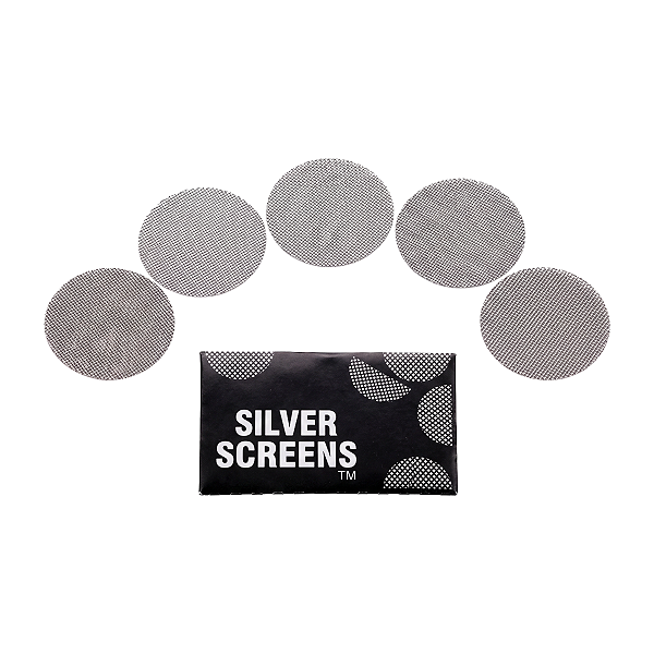 Tela de Metal Silver Screens para Pipe e Bong