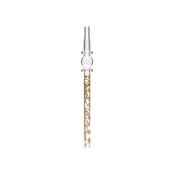 Piteira de Vidro com Néctar 115x5mm Oikos Dourada