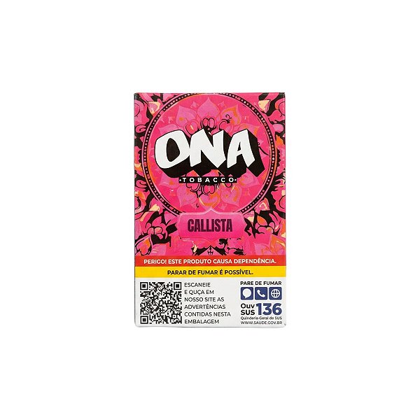 Essência para Narguile Ona Callista 50g Sabor Pêssego Branco e Frutas Cítricas
