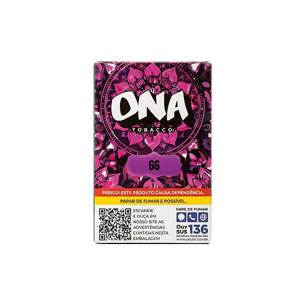 Essência para Narguile Ona 66 50g Sabor Melão Melancia e Hortelã