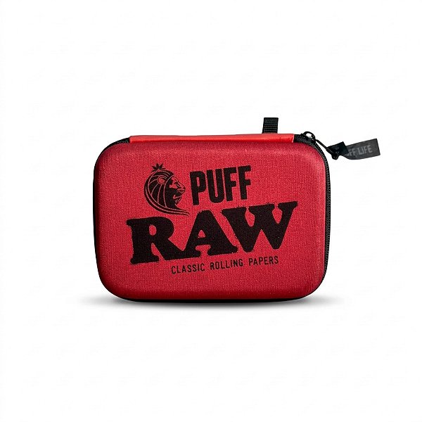 Case Puff Life Clássico Collab RAW Vermelho Antiodor e Anti-impacto
