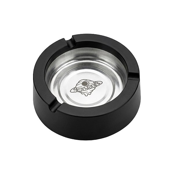 Cinzeiro Redondo Colmeia Metal e ABS Prático Resistente