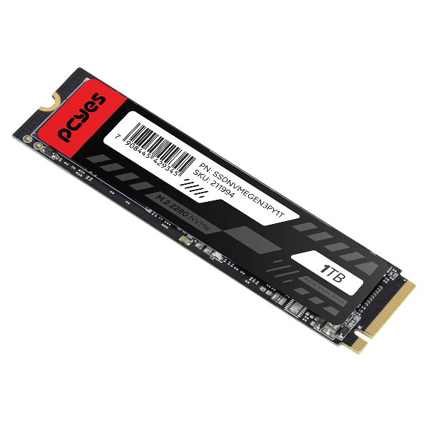 SSD 1TB M2 Nvme 2280 PcYes Leitura 2289Mb Gravação 1650Mb/S - Ssdnvmegen3Py1T