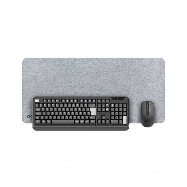 Kit Teclado e Mouse Sem Fio PcYes Com Mousepad Comfort Ergonômico