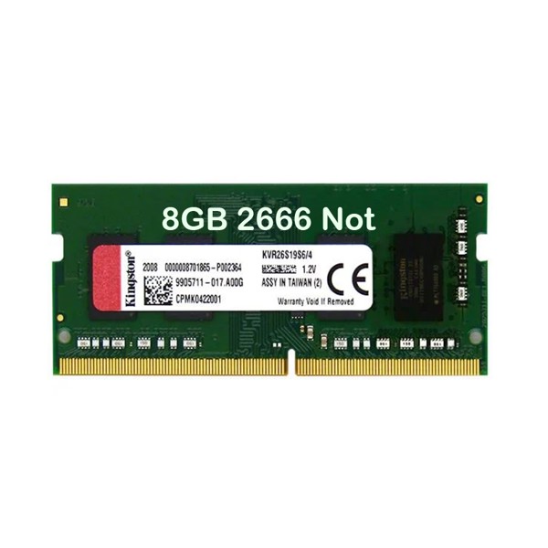 Memoria para Notebook DDR4 8GB 2666Mhz PC4-21300 CL19 Kingston - KVR26S19S8/8