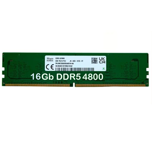 Memoria para Desktop DDR5 16GB 4800Mhz PC5-38400 Hynix HMCG78MEBUA084N