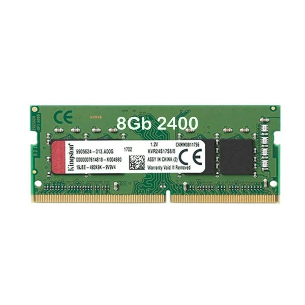 Memoria para Notebook DDR4 8GB 2400Mhz CL17 Kingston - KVR24S17S8/8