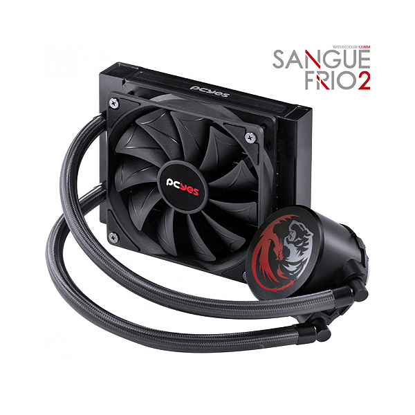 Water Cooler Pcyes Sangue Frio 2 120mm Black Intel/Amd