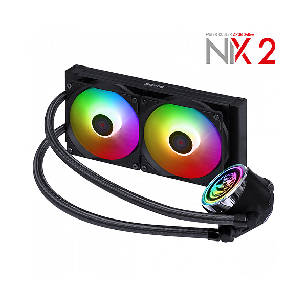 Water Cooler Pcyes Nix 2 240mm Argb Tdp 250w Intel - Amd