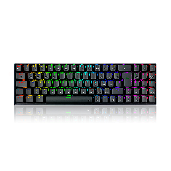 Teclado Mecânico Redragon Zed Pro RGB Switch Brown Preto
