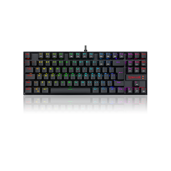 Teclado Mecânico Redragon Kumara Rgb Pto Switch Preto Abnt2