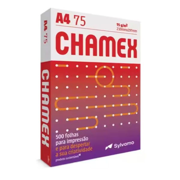 Papel Sulfite A4 75G Pacotes de 500Fls Chamex