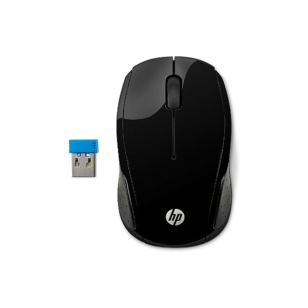 Mouse Sem Fio Hp 200 USB 2.4Ghz Preto