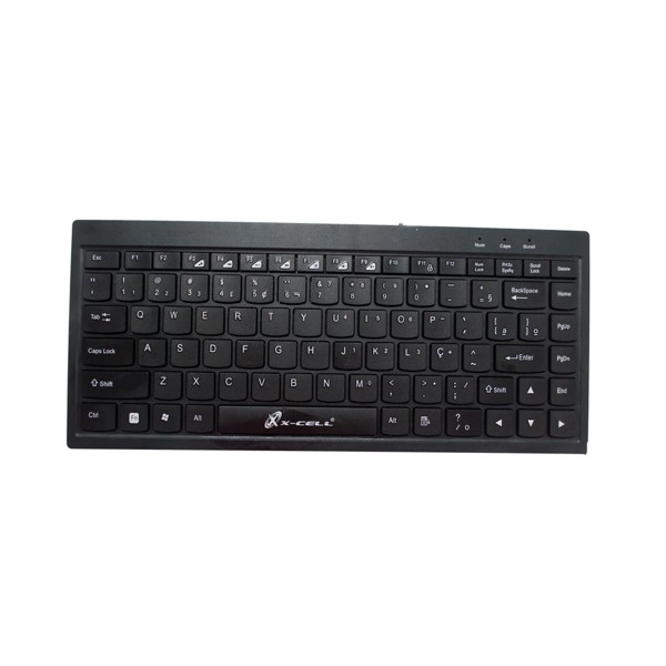 Mini Teclado USB Slim Preto XC-TEC-02 - X-Cell