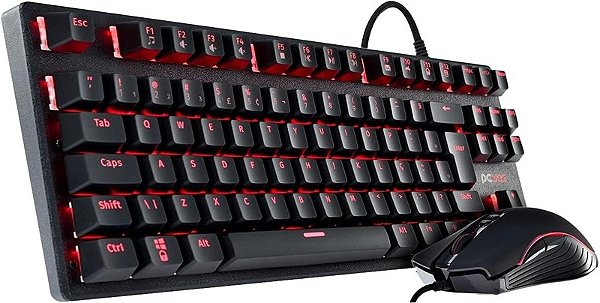 Kit Teclado Mecanico e Mouse Gamer USB PCyes MK50LR - 32894