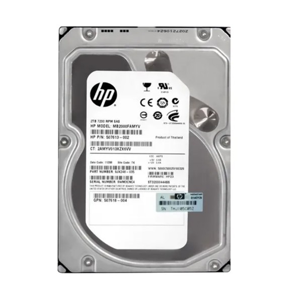 HD SAS 2 Tera 7.2K 3,5"  HP MB2000FAMYV