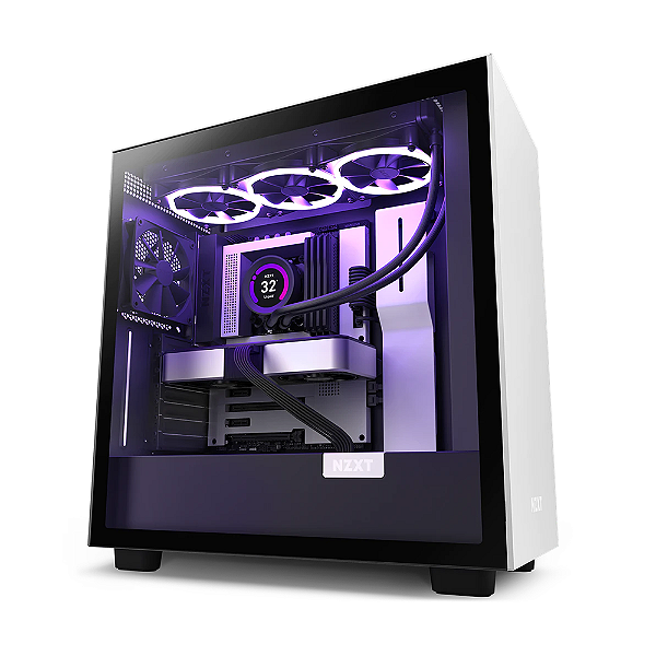 Gabinete Gamer Nzxt H7 Mid Tower Preto e Branco Cm-H71bg-01