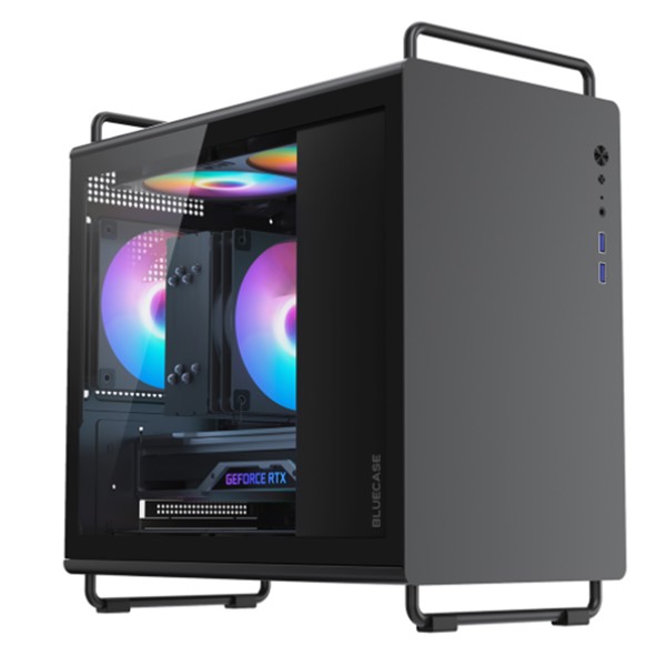 Gabinete Gamer BG-056 Tiny Pro Preto Bluecase - 5X FAN ARGB