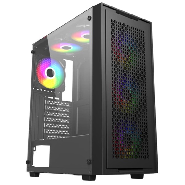 Gabinete Gamer BG-050 X-Frame Preto Bluecase com Frontal Removível