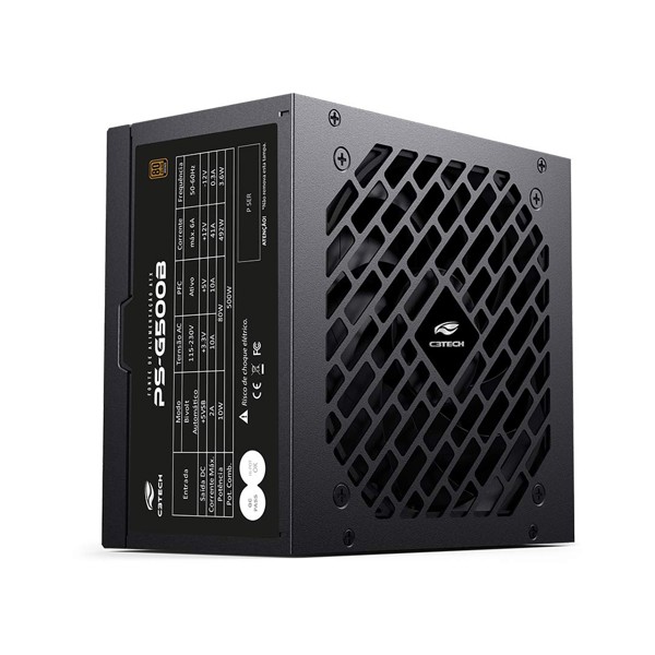 Fonte ATX 500W PS-G500B 80Plus Bronze C3Tech